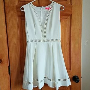 Fit and flare cutout dress